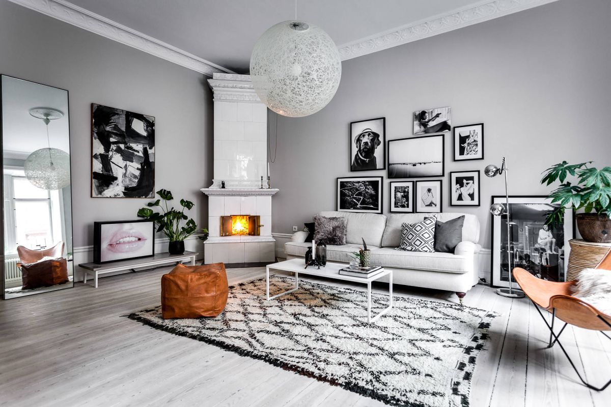 scandinavian modern living room