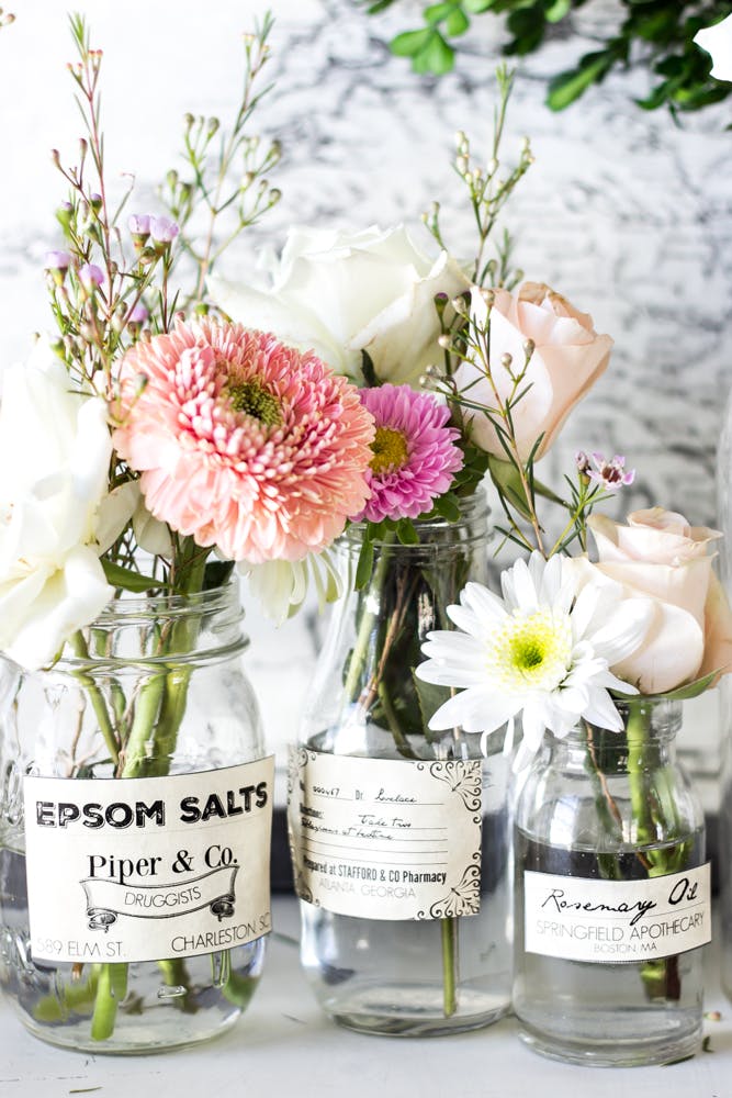 Farmhouse jar vases