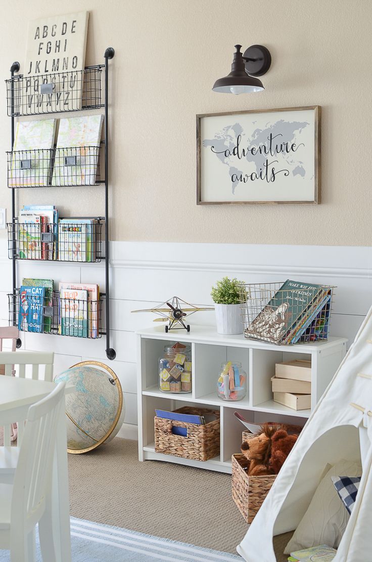 modern farmhouse playroom