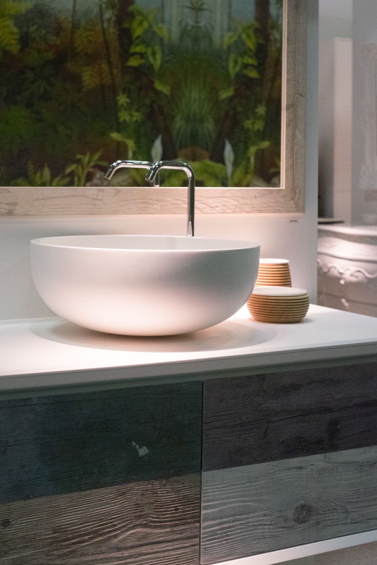 glass design italy wash basin