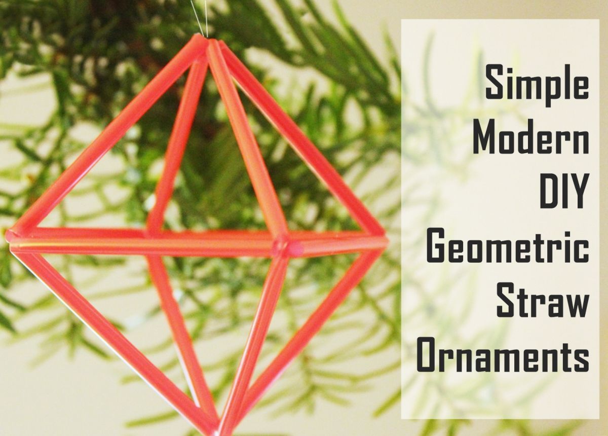 DIY Geometric Straw Prisms