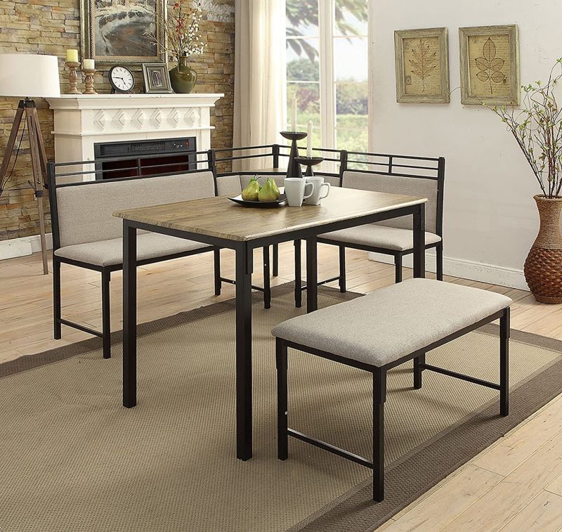 Nook dining table and bench online set