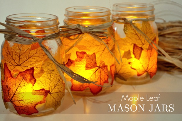 Maple Leaf Mason Jars