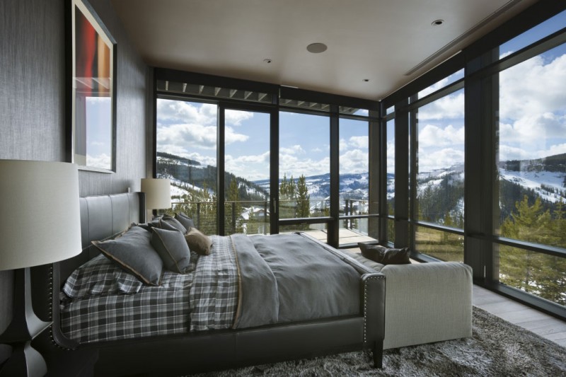 House in Nature by Design Raum - Bedroom with beautiful view