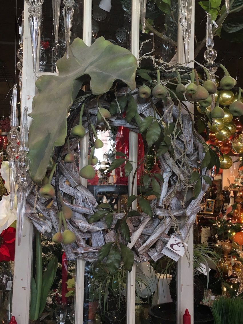 Thinking outside the box when choosing a wreath can help make a dramatic impact.