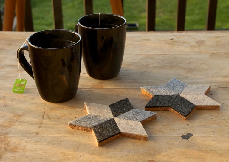 DIY Geometric Felt Coasters