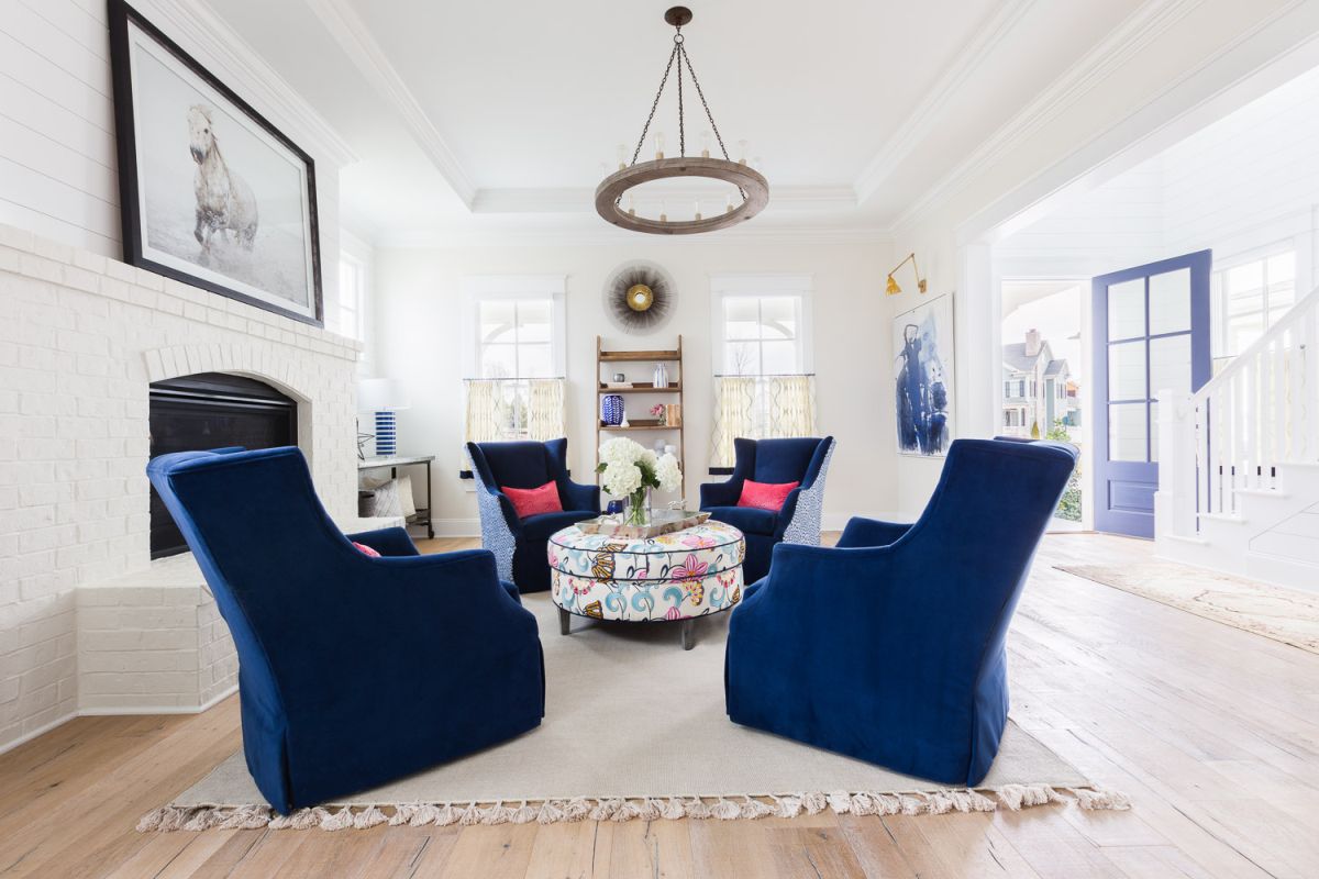 Nashville based interior designer Andria Fromm Living Room