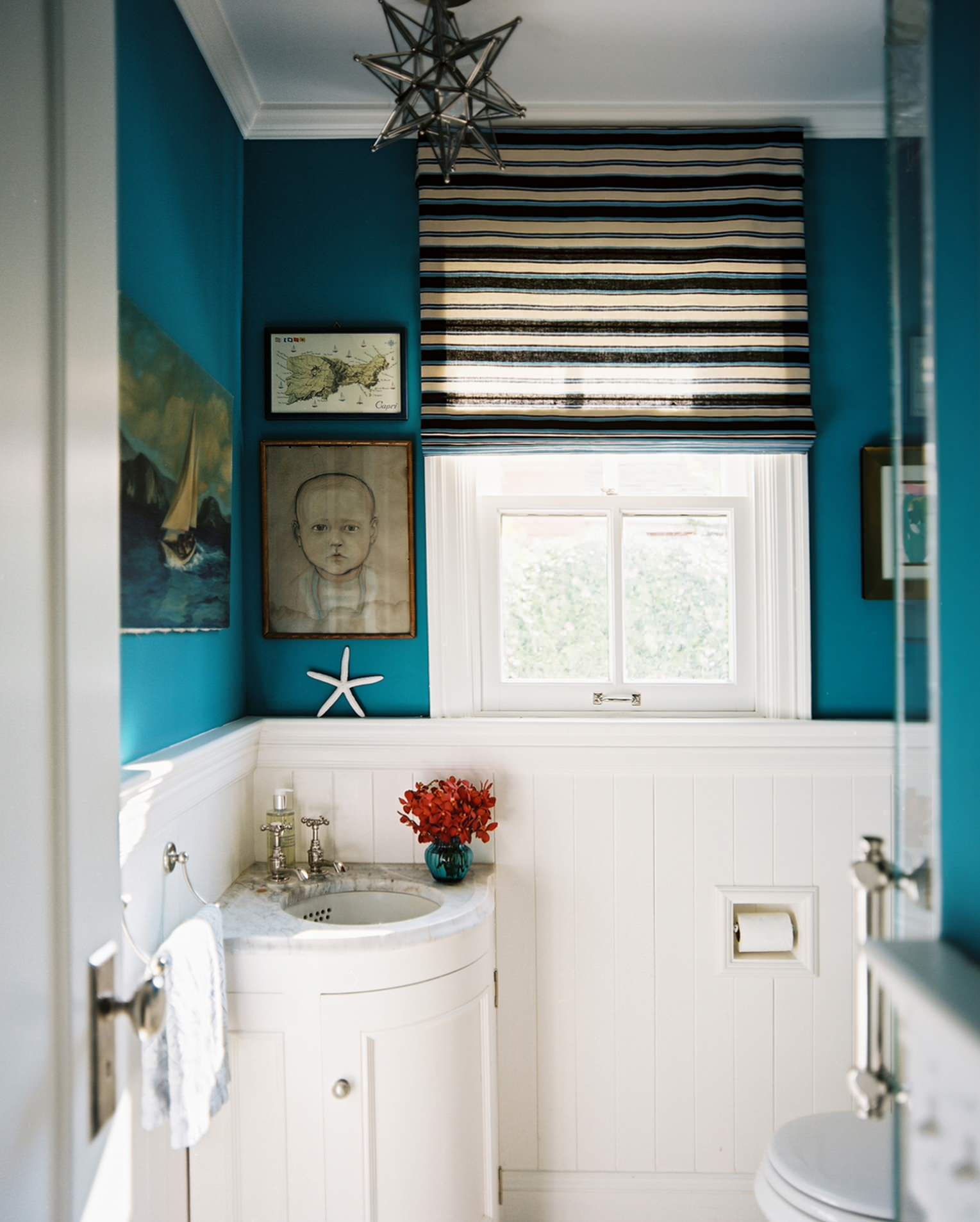 Under Bathroom Sink Organization Ideas for Small Powder Room Cabinets -  Blue i Style