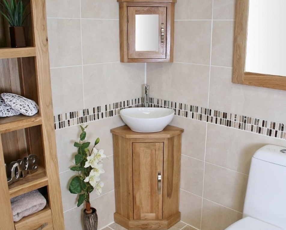 24 Inch Thomasville Modern Corner Bathroom Vanity