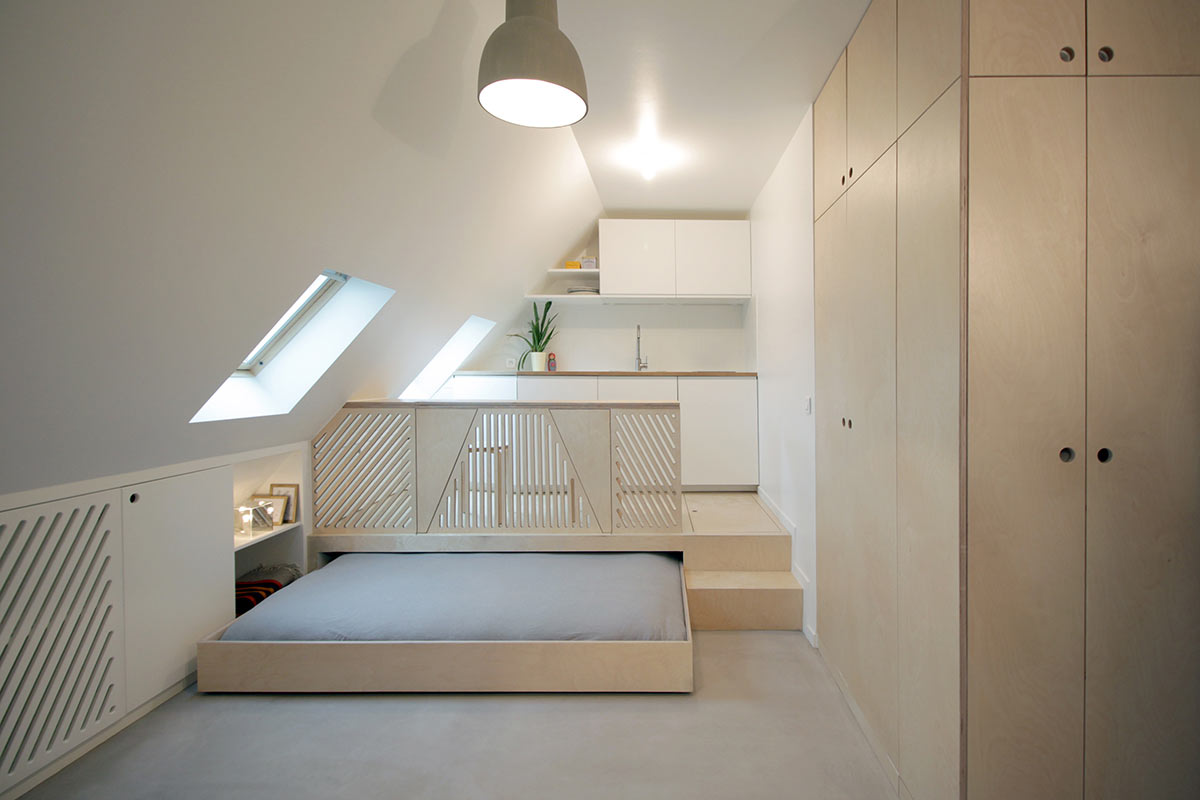 Ranaan Stern 15 square metres apartment - sleeping bed