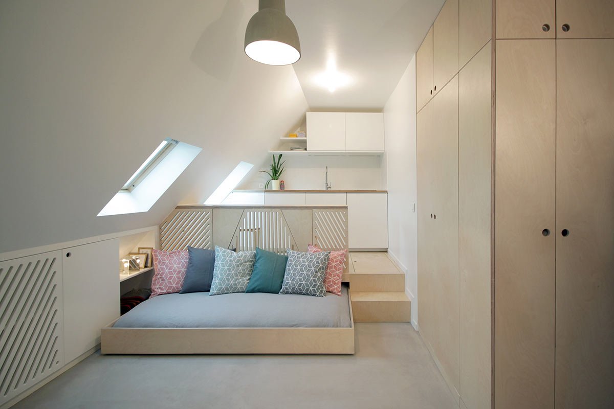 Ranaan Stern 15 square metres apartment - sleeping bed