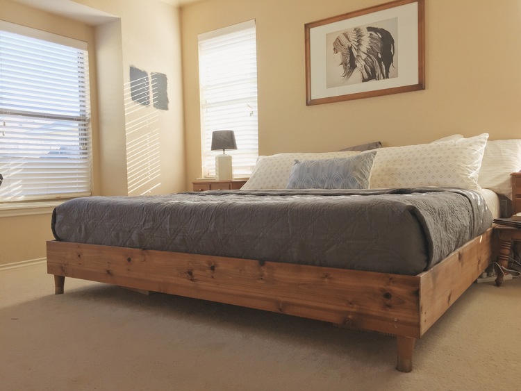 How to build a rustic bed