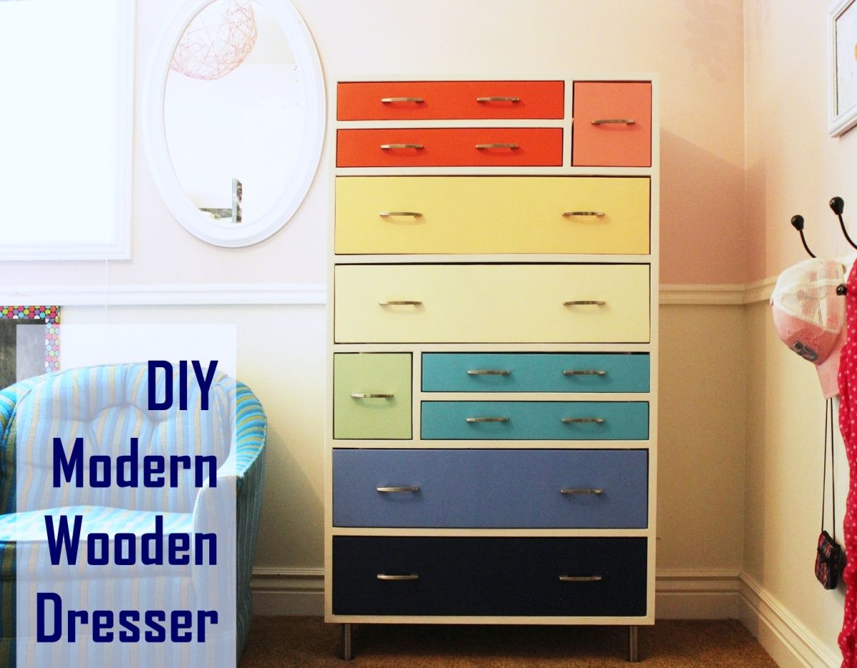 Rainbow Wooden Dresser