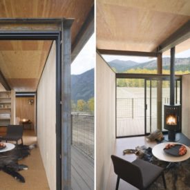 Rolling Huts Steel Prefab Cabin by Olson Kundig Interior