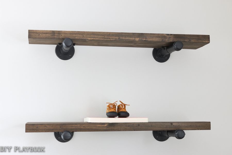 Simple DIY Pipe Shelving