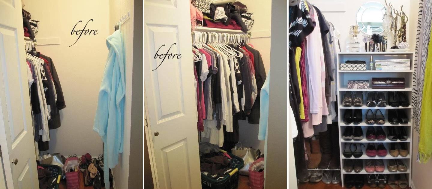 Organized Small Closet DIY