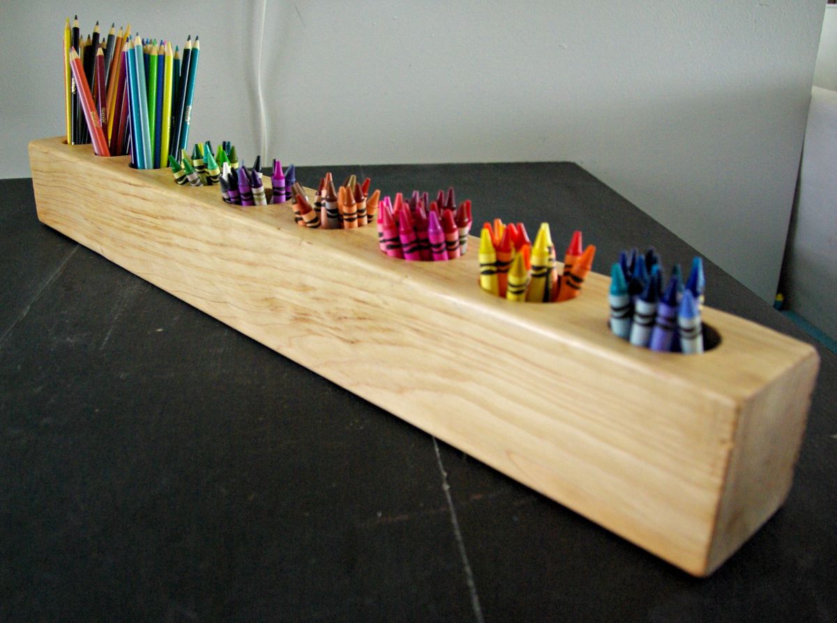 Rustic DIY Pencil Holder