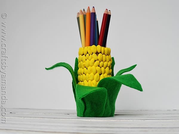 Unique Corn Pencil Holder