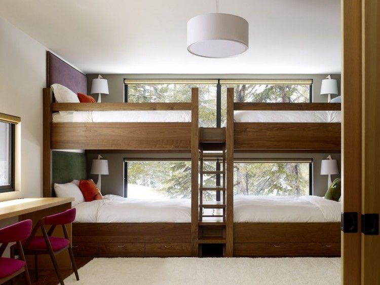 Rustic Bunk beds from a Chalet