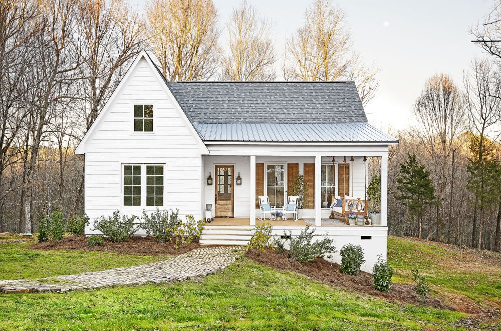 Farmhouse Style Half Porch