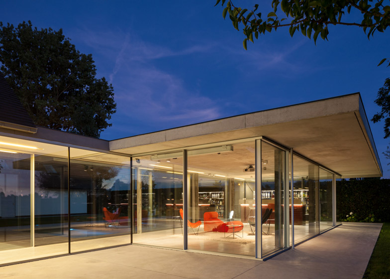 The Glass House designed by Philip Johnson