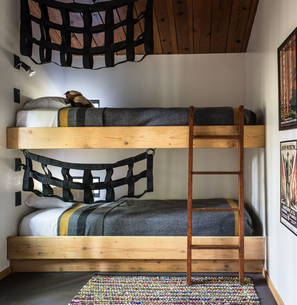 Rustic Bunk beds from a Chalet