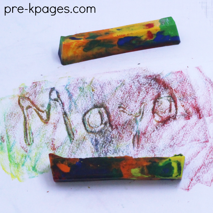 Make a Rainbow Crayon using the Melting Point for Crayons!