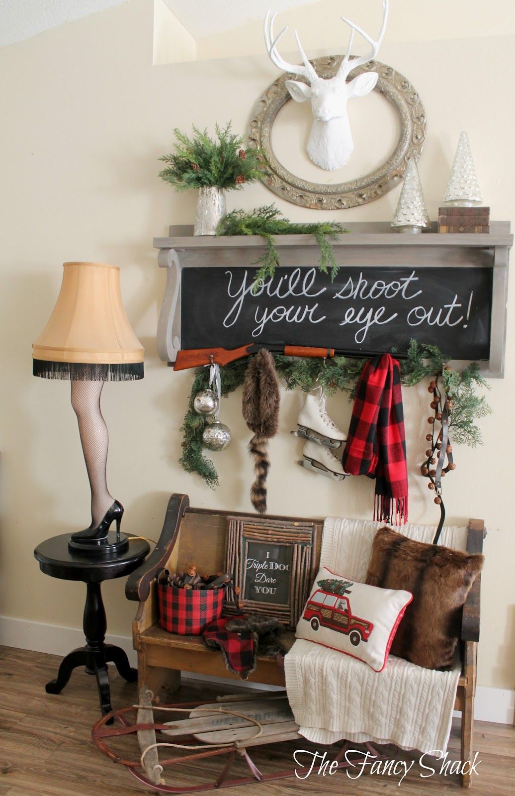 Mudroom Christmas Wall Decor