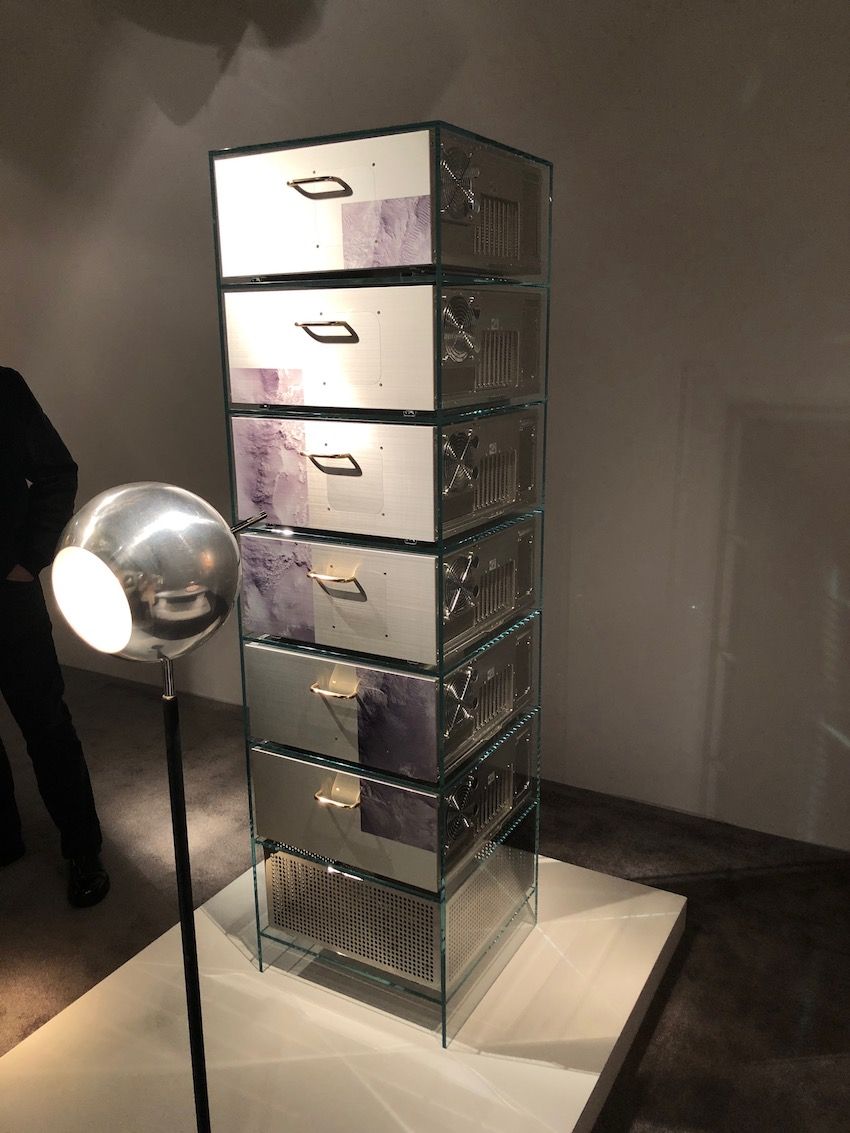 This cabinet is an example of what luxury recycled furniture can look like.