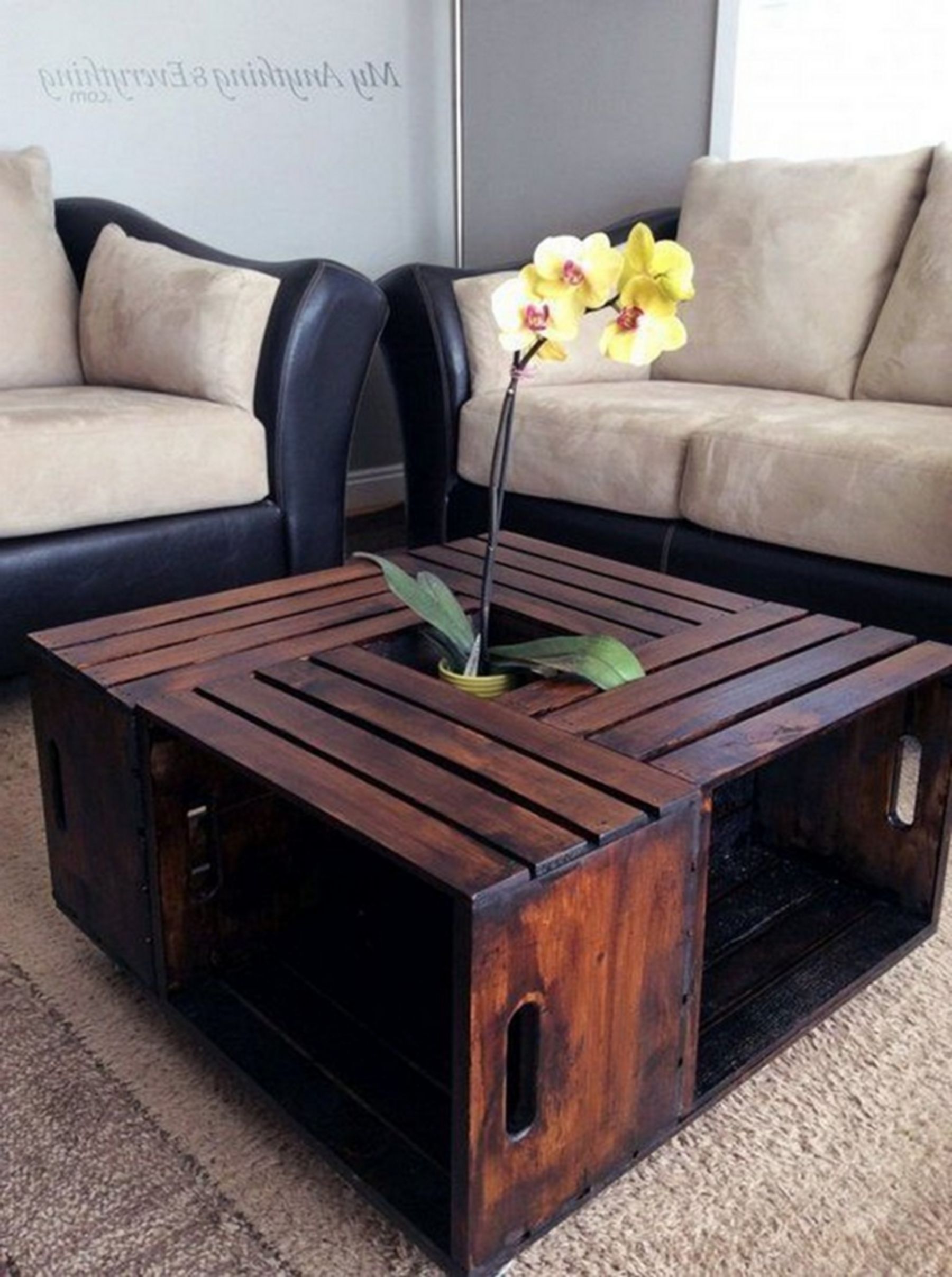 Coffee Table From Crates