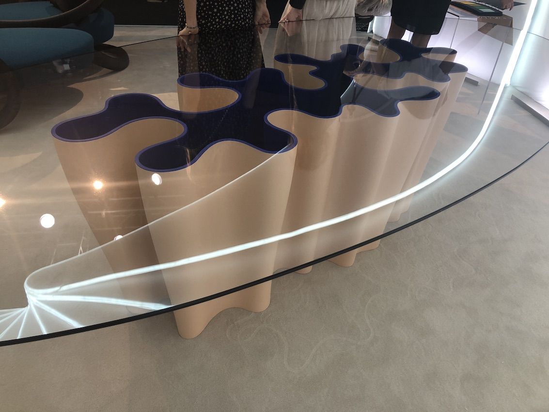 louis vuitton glass table