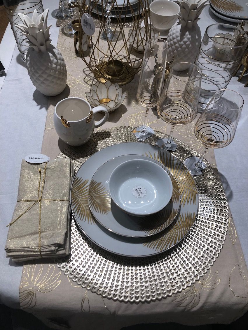 Touches of gold make this tableware ideal for special occasions too.