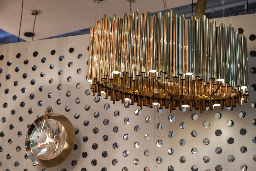 Gold brubeck modern chandelier