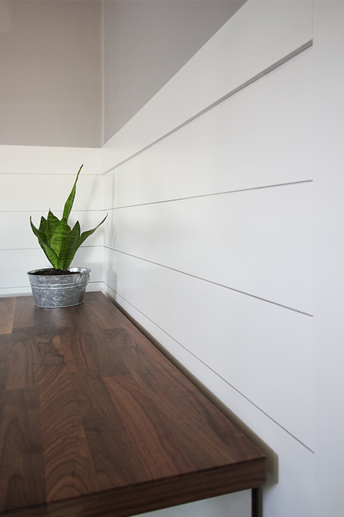 Living room Geoff Chick masterpiece shiplap walls