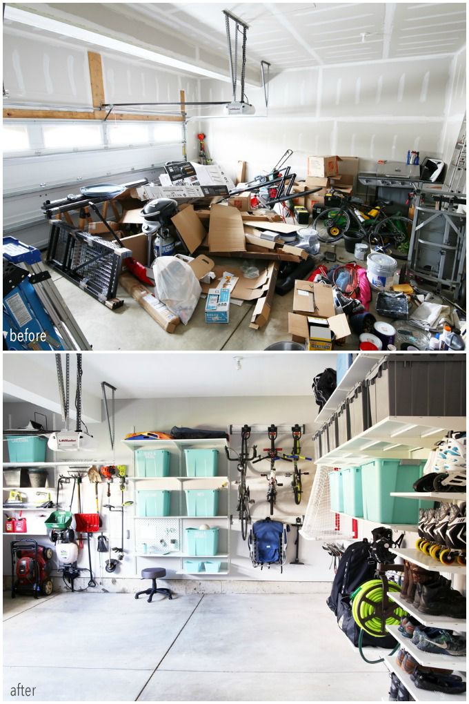 BEST Garage Storage Solutions - Before & After Photos of Garage