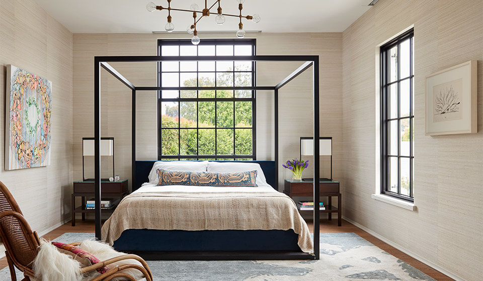 A timeless bedroom is always elegant.