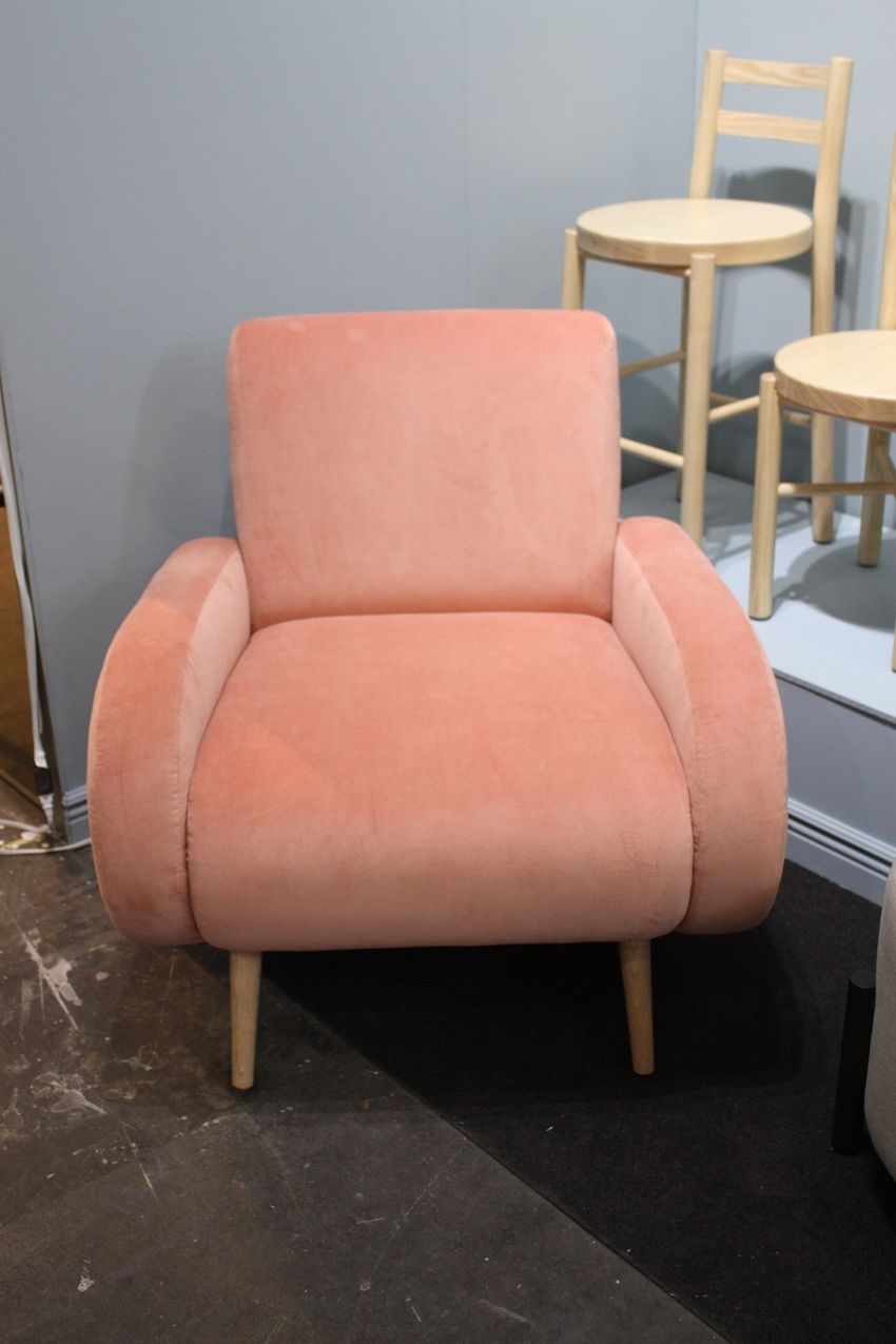 Pastel velvets are popular upholstery textiles.