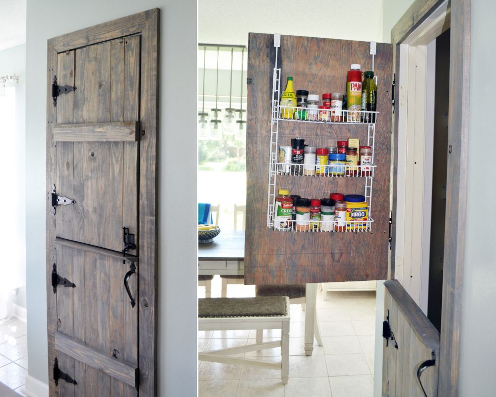 Farmhouse Pantry Door DIY with Storage