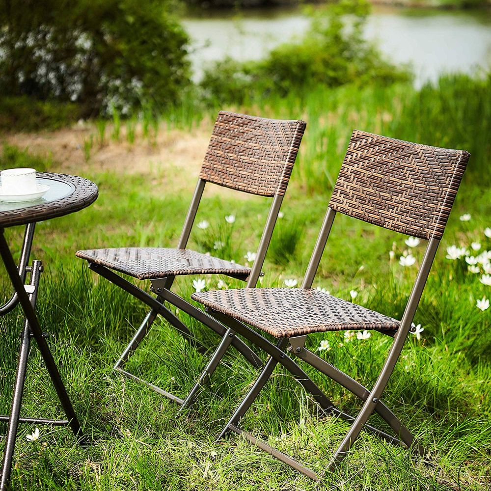 Folding garden chair discount set