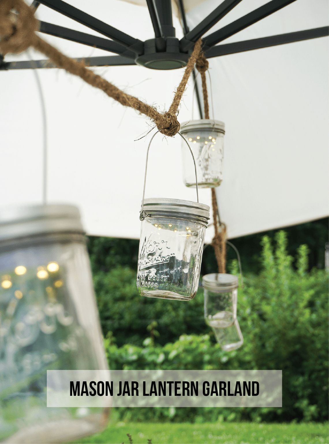 Mason jars solar lighting DIY