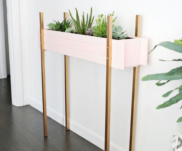 DIY mid century plant stand