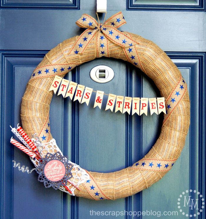 Star 4th of July DIY Grapevine Wreath