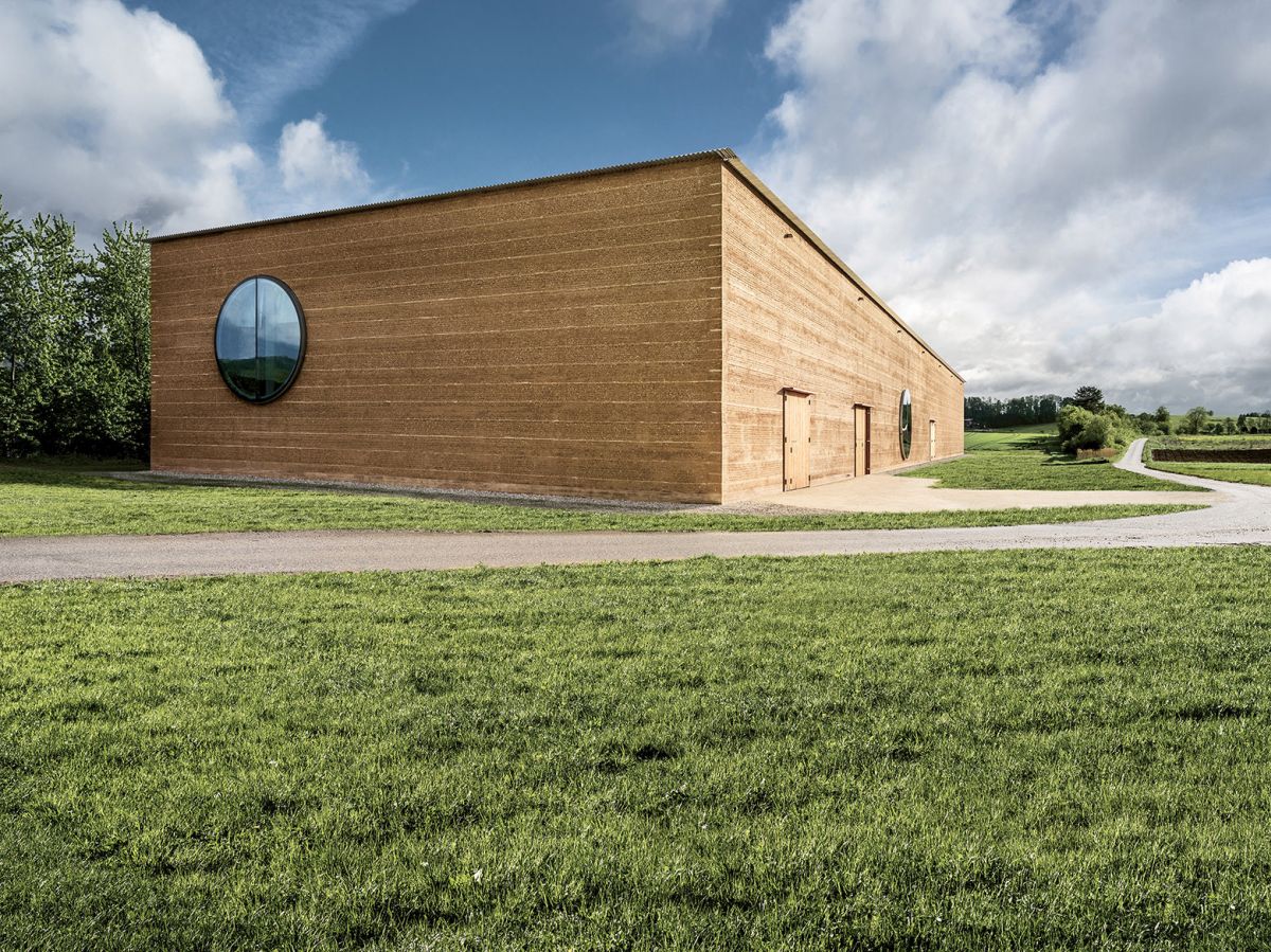 Rammed earth Ricola Kräuterzentrum