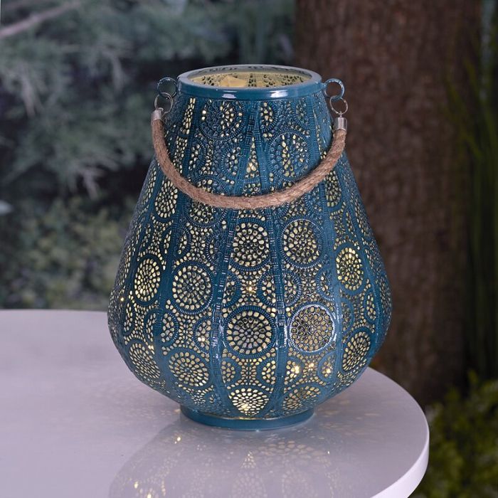 Rattan plastic outdoor lantern