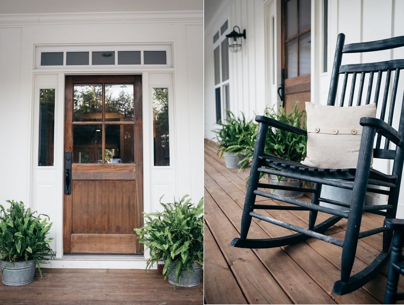 Farmhouse wood front doors