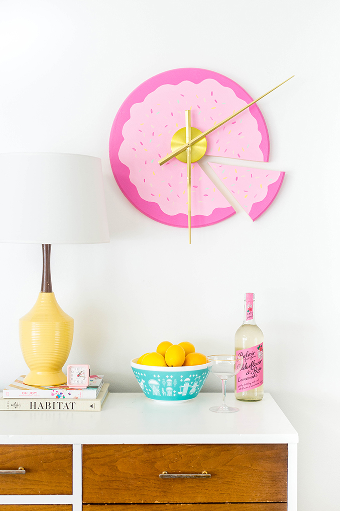 DIY Room Decor Sliced Cake Wall Clock