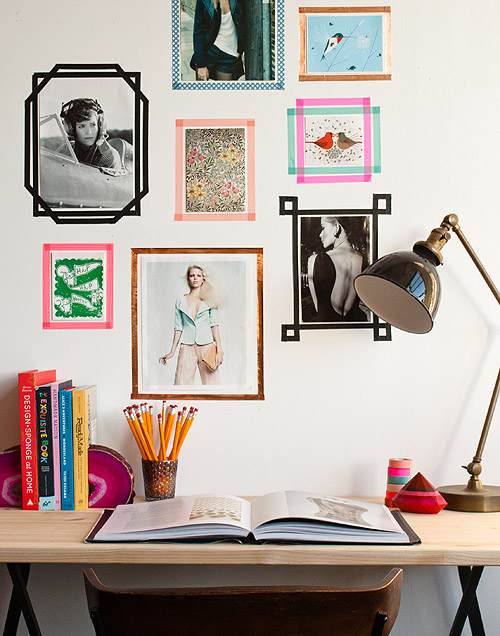 DIY Tape Picture Frames Made With Washi Tape