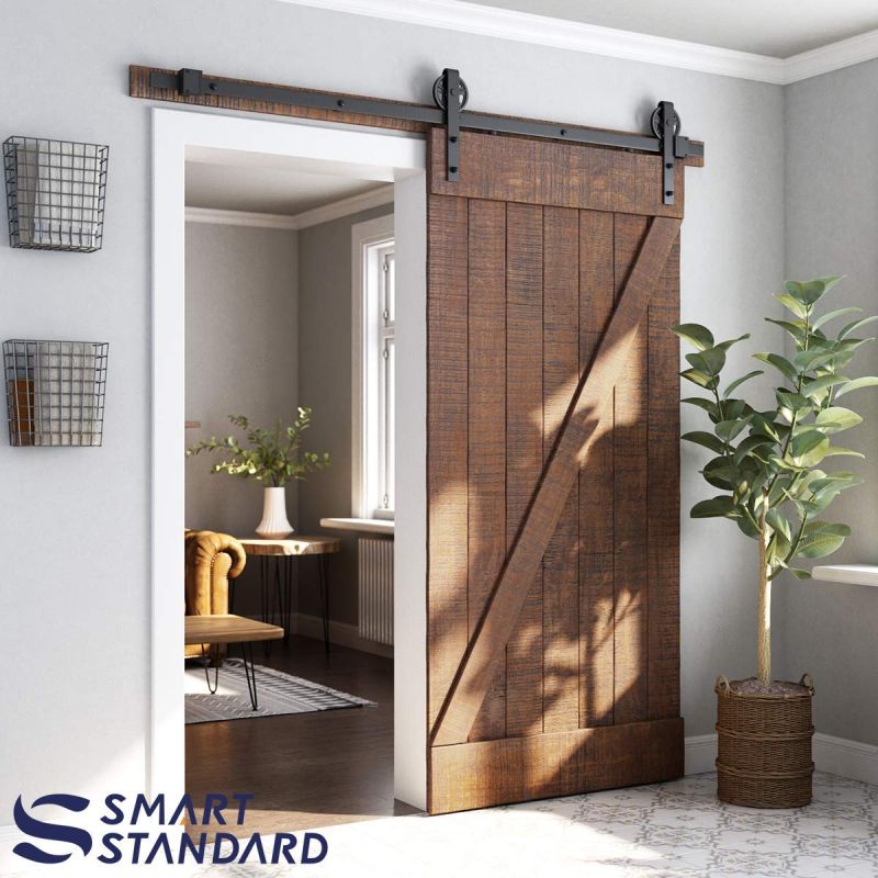 6.6 FT Heavy Duty Sliding Barn Door Hardware Kit