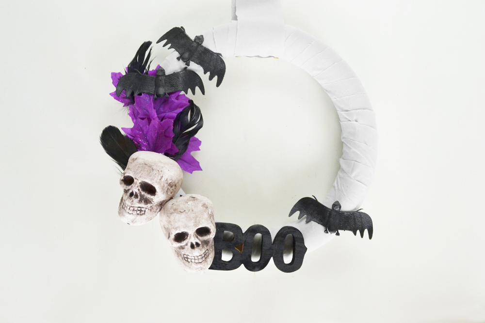 DIY “Day of the Dead” Style Wreath