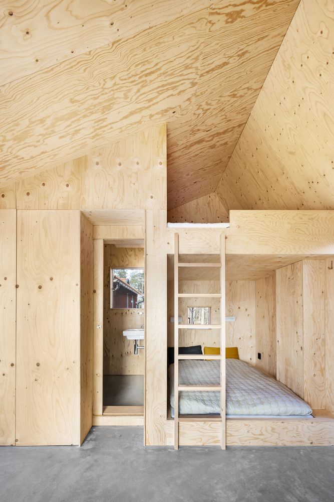 British studio Widger Architecture Plywood inteior